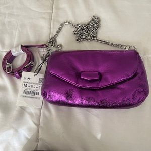 Zara Purple Bag.. NWT.. Ships Same Day